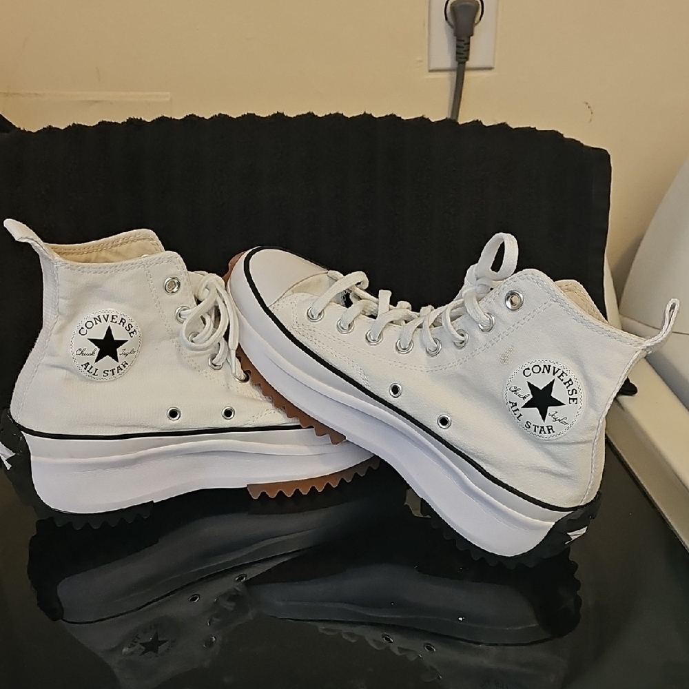 Converse Kids High-Top Sneakers - White and Black
